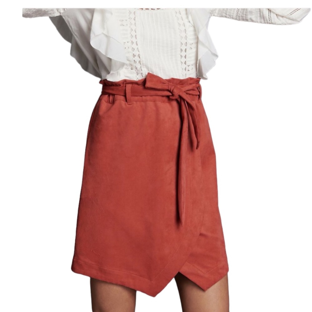Anthropologie Petula Sueded Mini Skirt